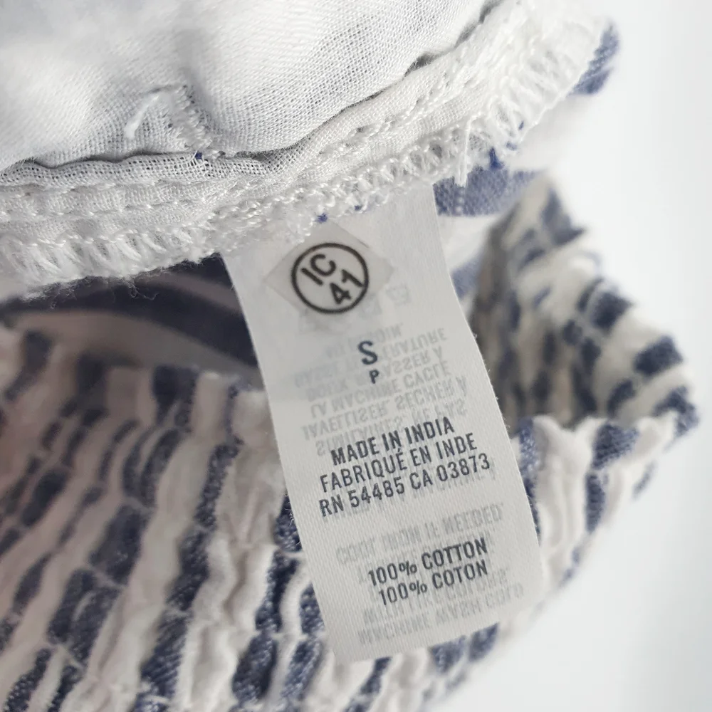 Aerie Strapless Tie Front Pinstripe Jumper - Picture 7 of 8